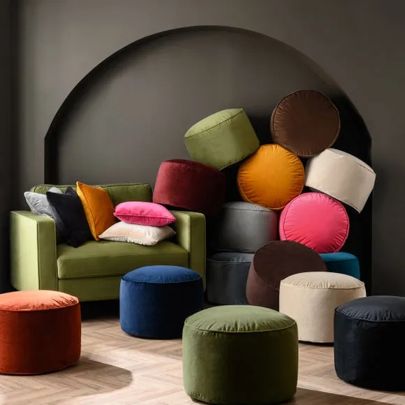 Eliza Velvet Pouffe 4