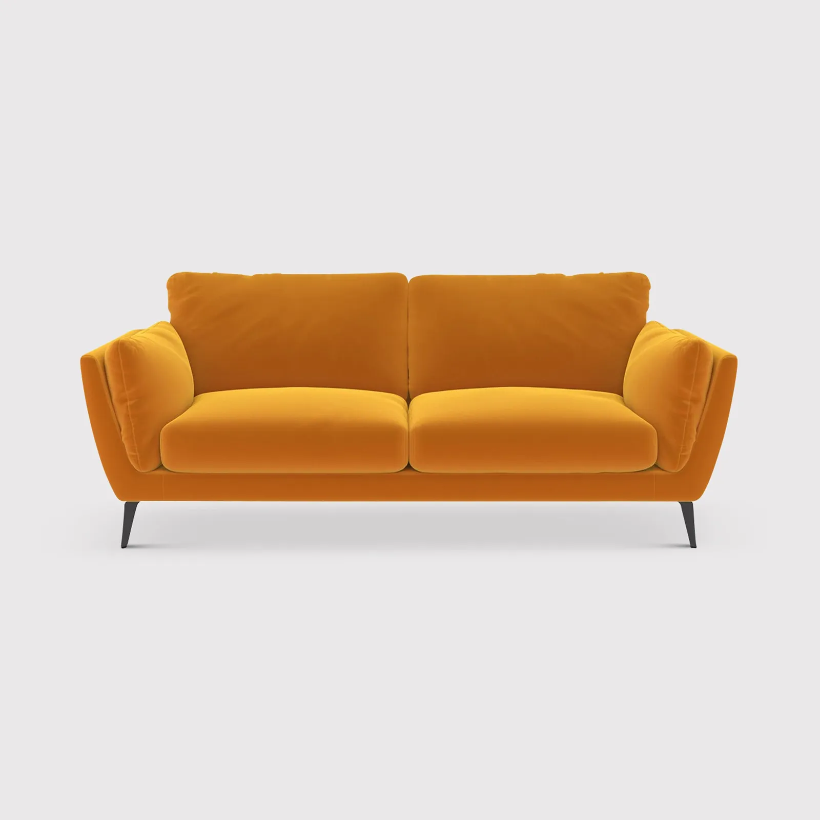 Boone 3 Seater Sofa, Yellow Fabric | Barker & Stonehouse