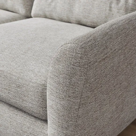 Sven Tonal Weave Large Corner Chaise Sofa 4