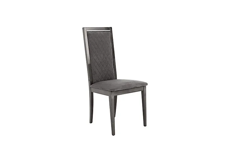 Palazzo Rombi Dining Chair in Silver Birch - Aquos Dark Grey - Dining Room Furniture - In Time for Christmas