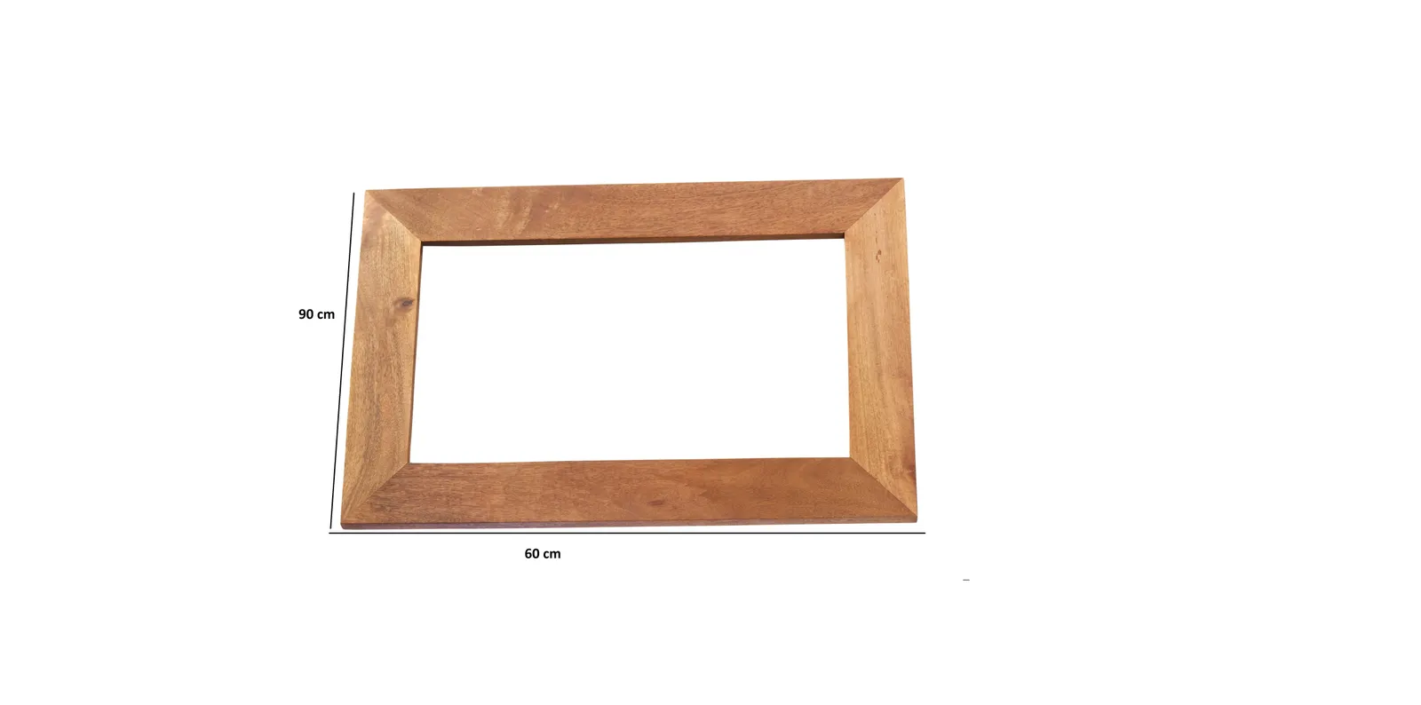 IH Design Light Mango Solid Wood Frame Mirror in Natural 4