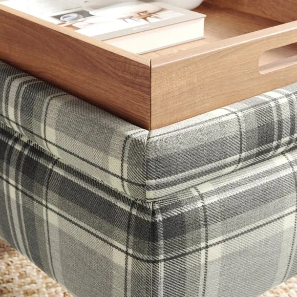 Charnwood Checked Storage Footstool 4