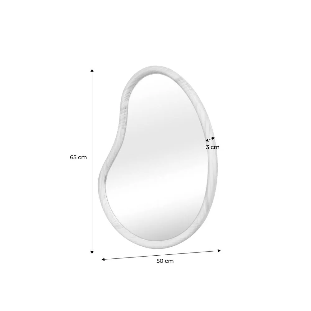 sweeek 65cm wooden mirror in Beige 5