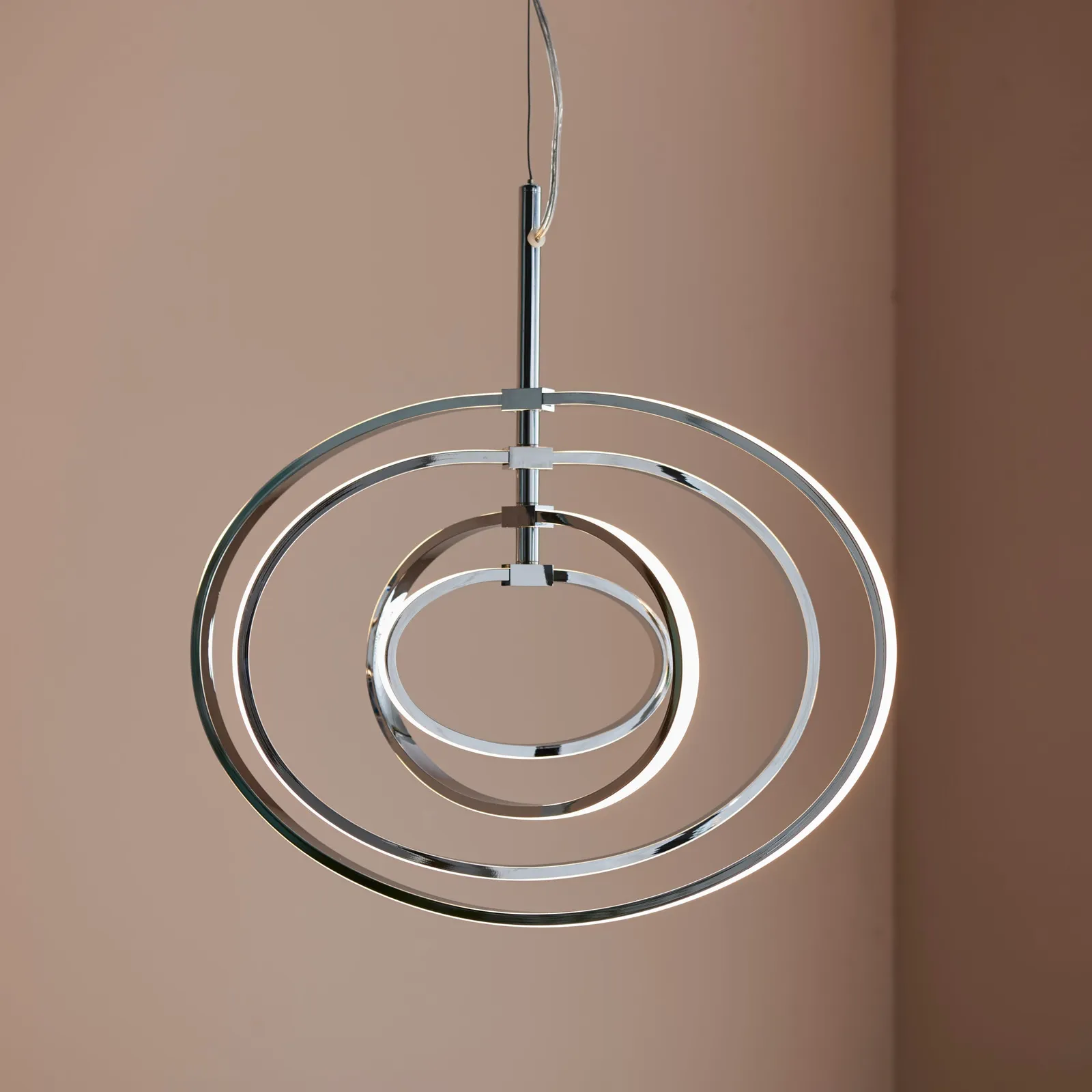 Vogue Atoka Integrated LED Pendant Fitting Chrome