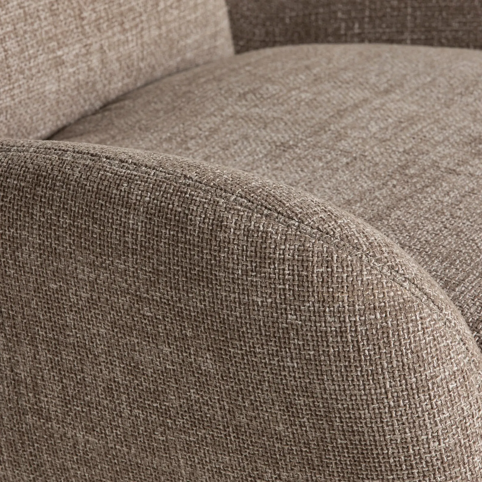 Uma Swivel Armchair, Neutral Boucle | Barker & Stonehouse 4