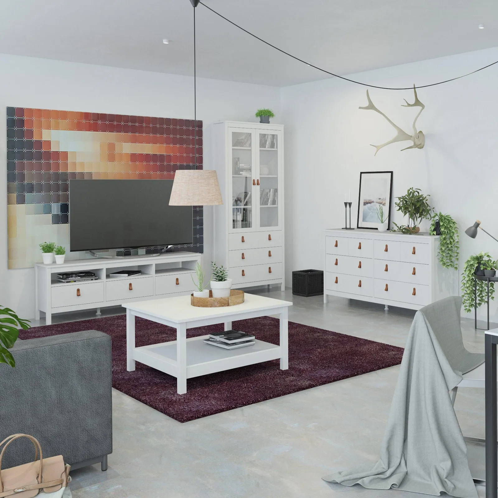 Furniture To Go Barcelona Coffee Table in White 3