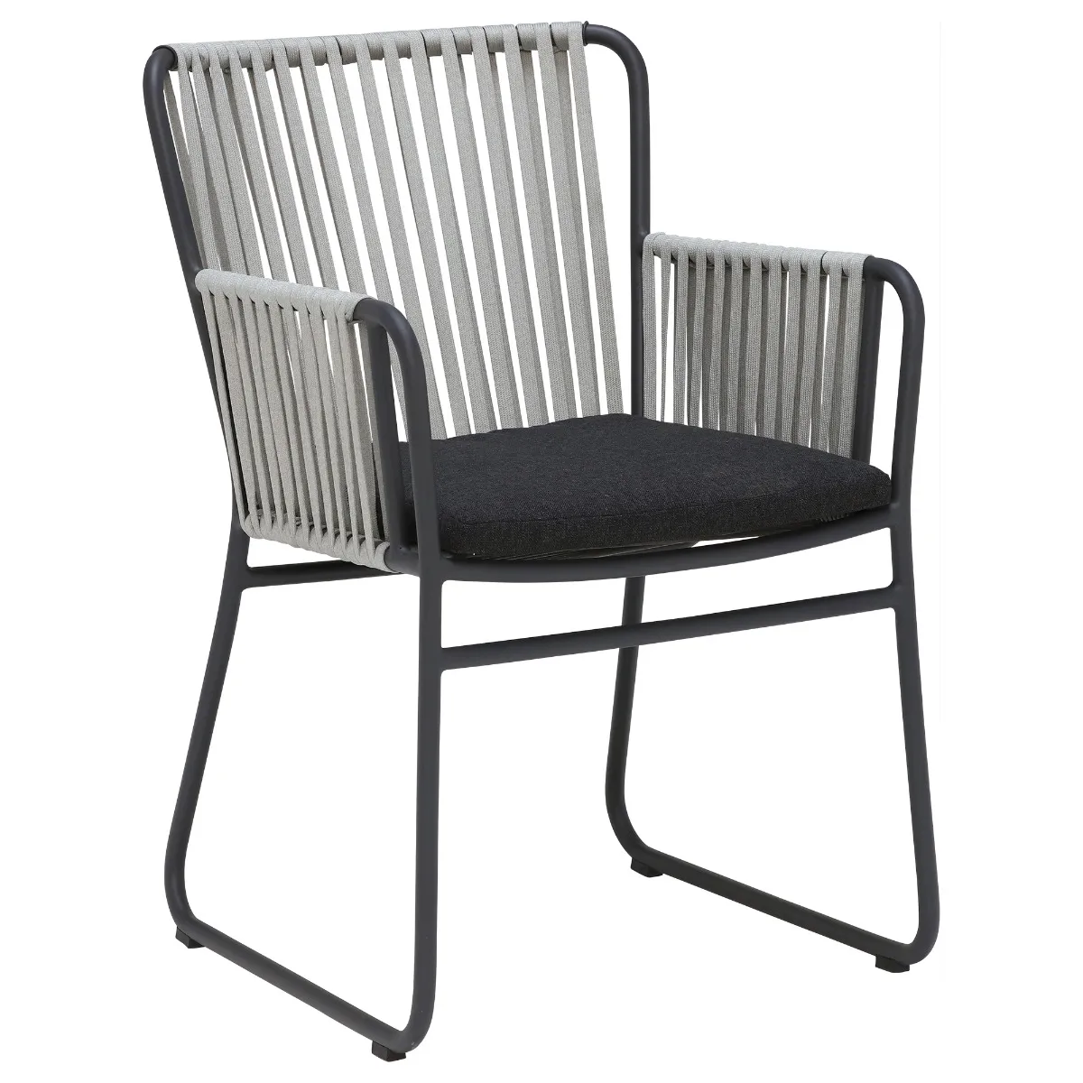 Duke Dining Armchair, Misty Graphite