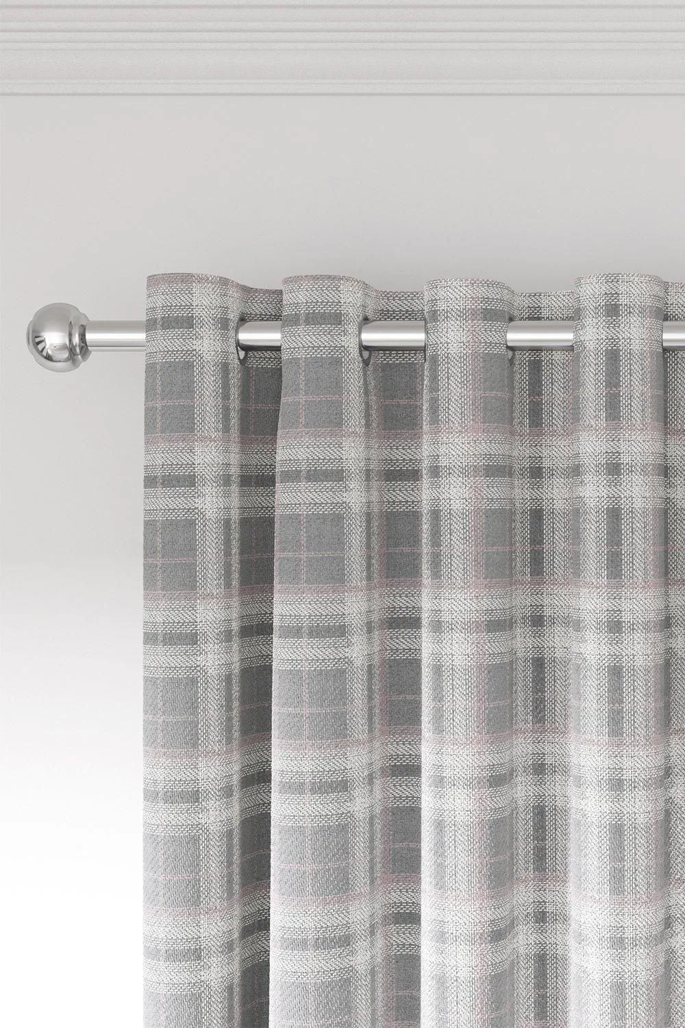Helena Springfield 'Harriet' Woven Lined Curtains in Light Pink 2