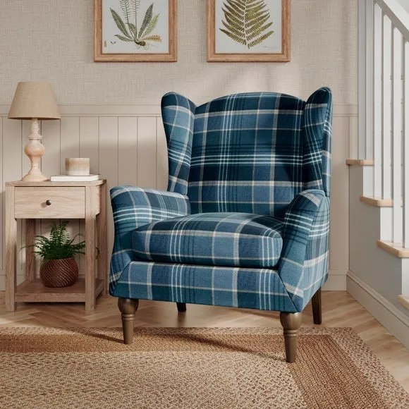 Charnwood Check Occasional Armchair 1