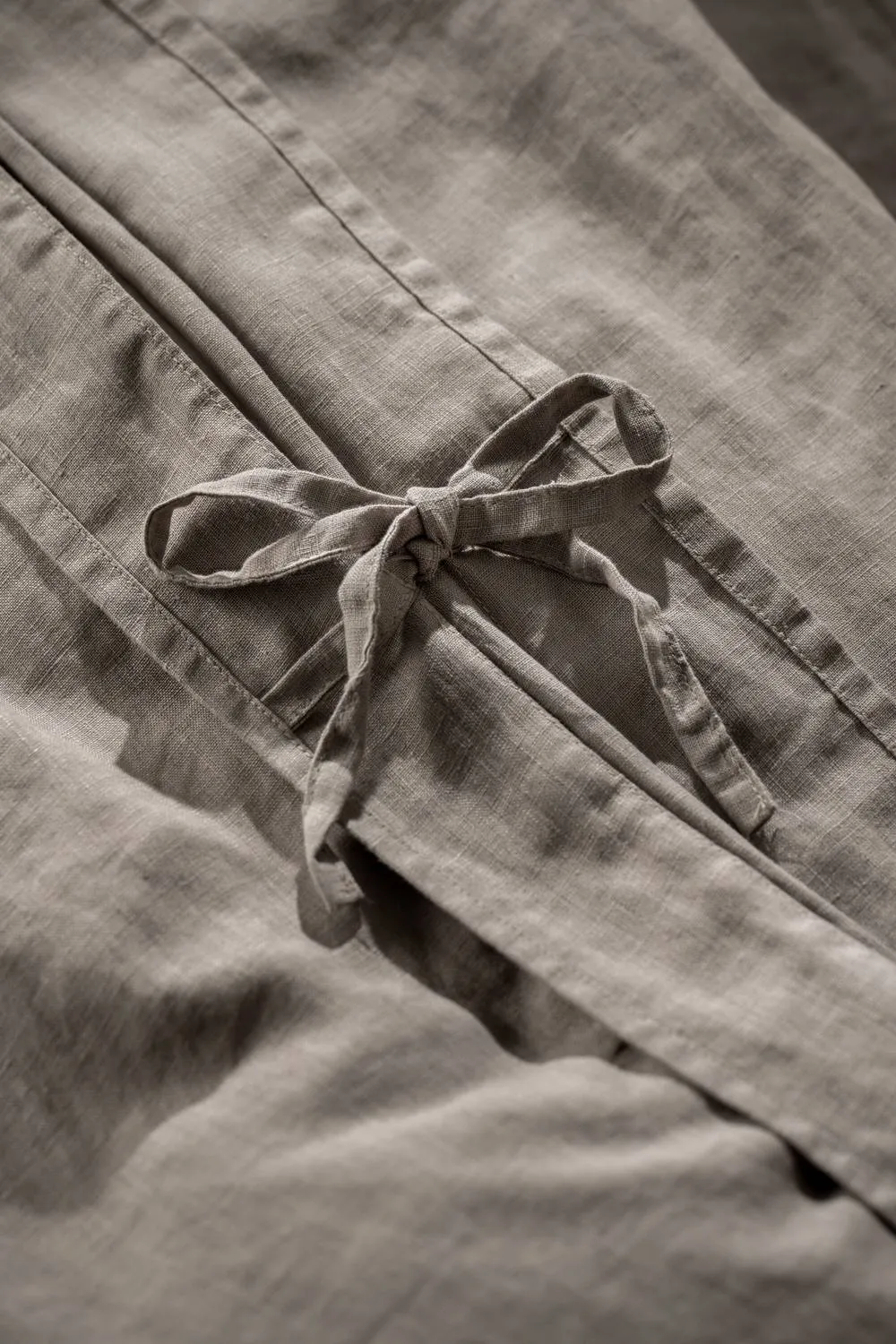 Soak&Sleep Mocha Brown French Linen Duvet Cover 3