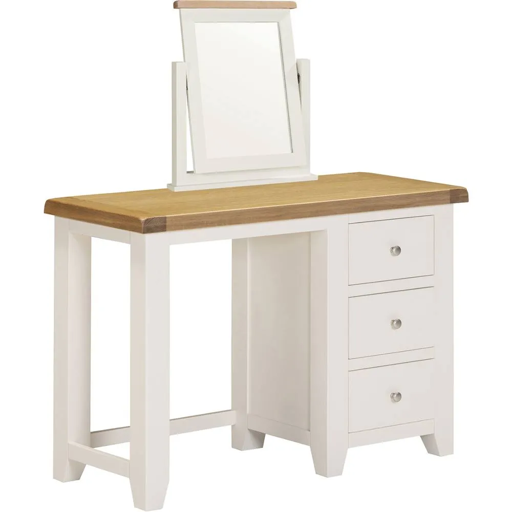 Seconique Windsor 3 Drawer Dressing Table & Mirror - Ivory 2
