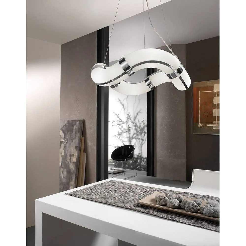 Netlighting Guss Wall Lamp E27 2 Light E27 Polished Chrome in White 3