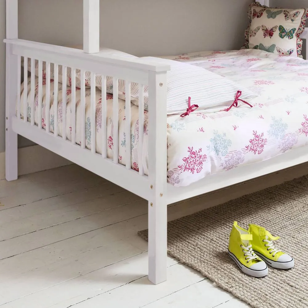 Nöa and Nani Hanna Triple Bunk Bed with Flo Pull Out Trundle in White 4