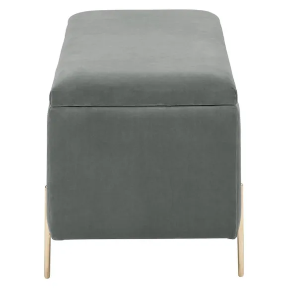 Mystica Velour Ottoman Storage Bench 6