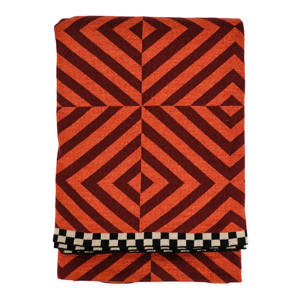 Ambar Exclusive Shadow Merino Throw Sienna 2