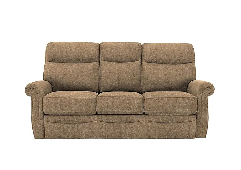 Avon 3 Seater Fabric Sofa - No Recliner - Boucle Cocoa