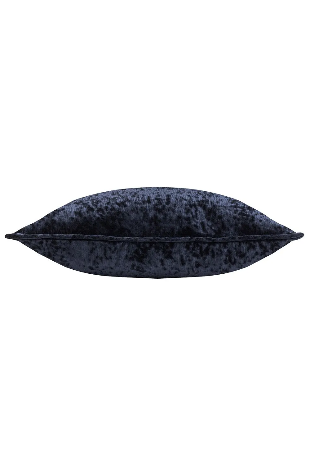 Paoletti Ripple Pressed Velvet Piped Cushion in Black 2