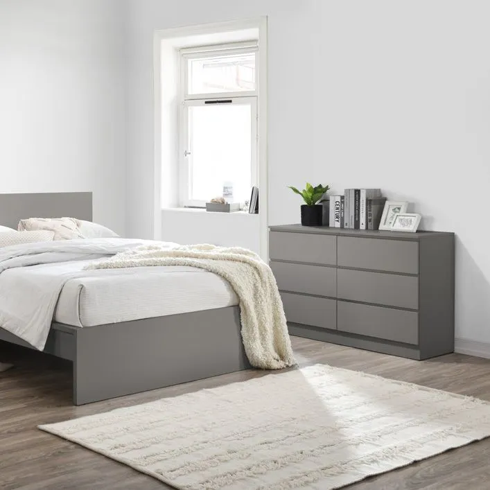 Birlea Oslo 6 Drawer Chest Grey 2