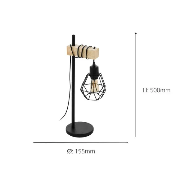 EGLO Townshend Industrial Table Lamp 4