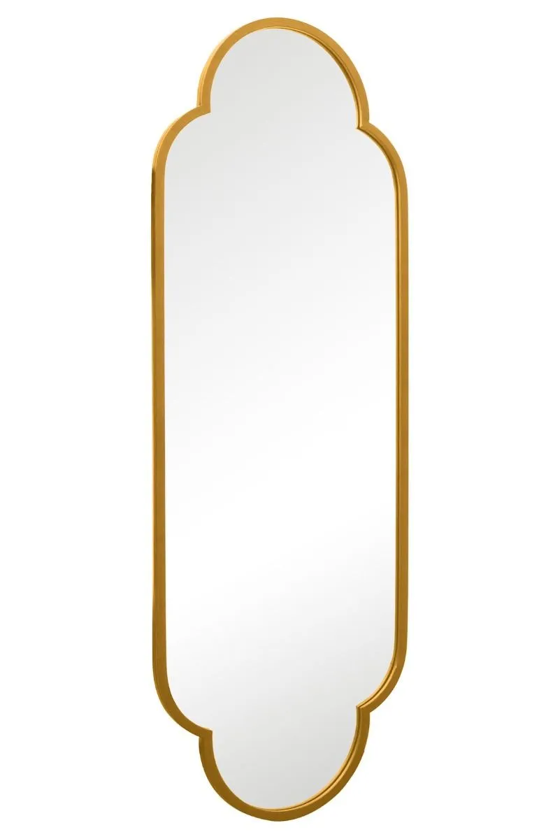 MirrorOutlet Gold Metal Framed Double Arched Oval Garden Wall Mirror (170CM X 59M) 6