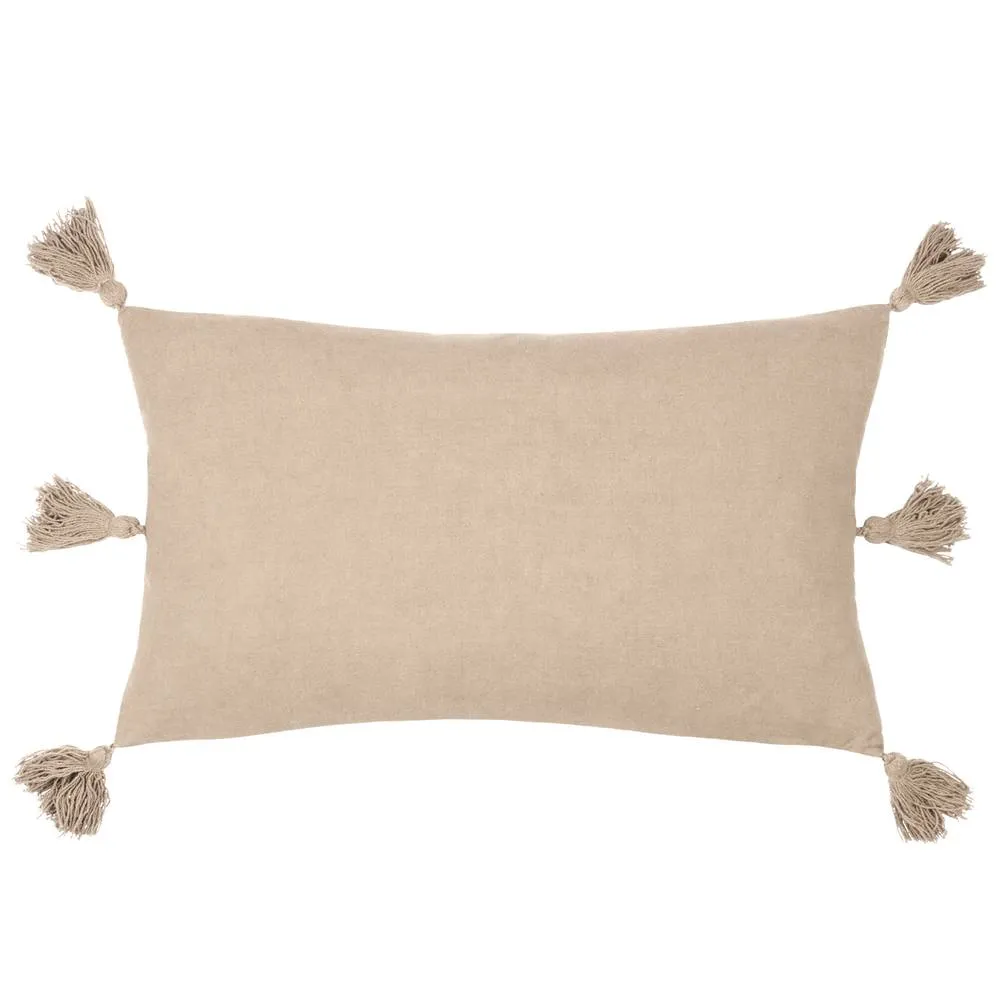 Yard Folis Geometric Cushion in Stone 2