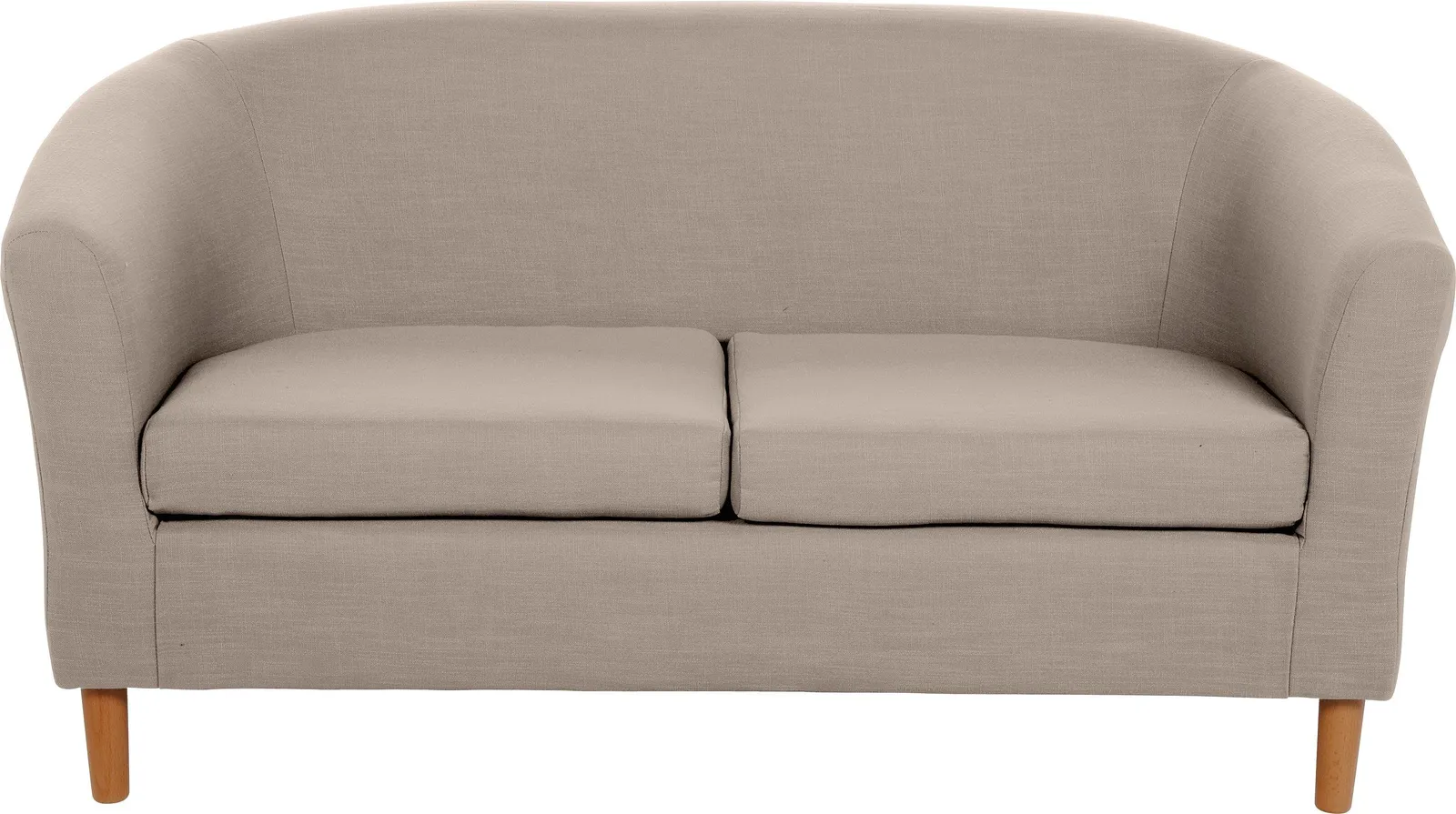 Argos Home 2 Seater Fabric Tub Sofa - Mocha