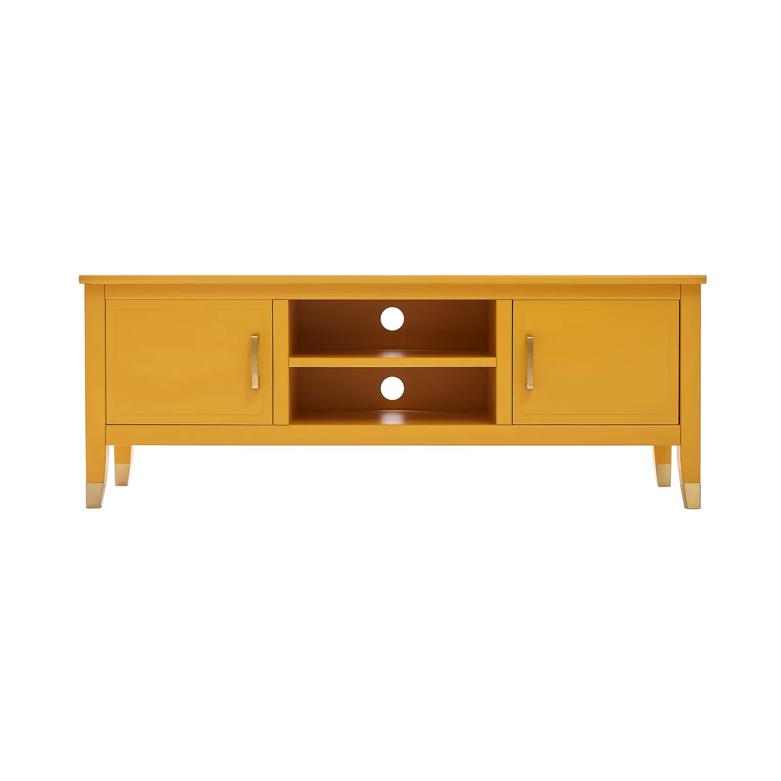 Cabinet Bits Palazzi 2 Door TV Unit H45 W120 D35cm in Mustard 1