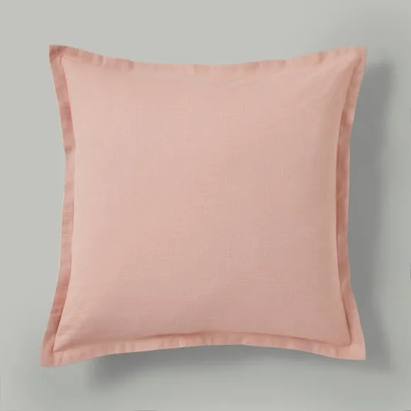 Contrast Oxford Edge Cotton & Linen Square Cushion Cover 2