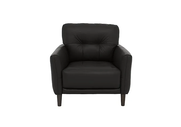 Uno Leather Chair - Classic Black