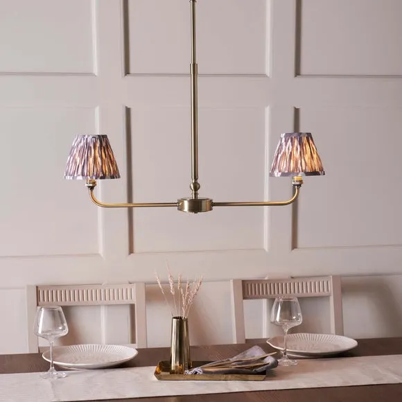 Vogue Leila 2 Light Adjustable Linear Ceiling Light