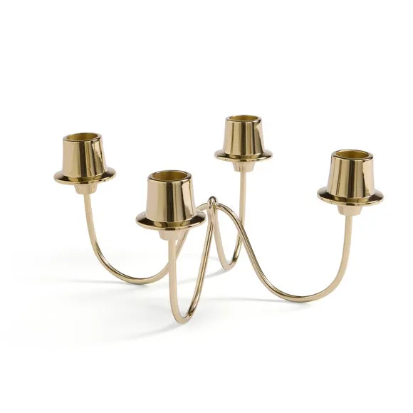 Gold Candelabra Multi Candlestick Holder 3