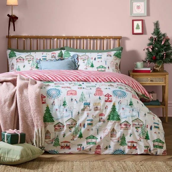 Furn. Winter Wonderland Polycotton Duvet Cover & Pillowcase Set