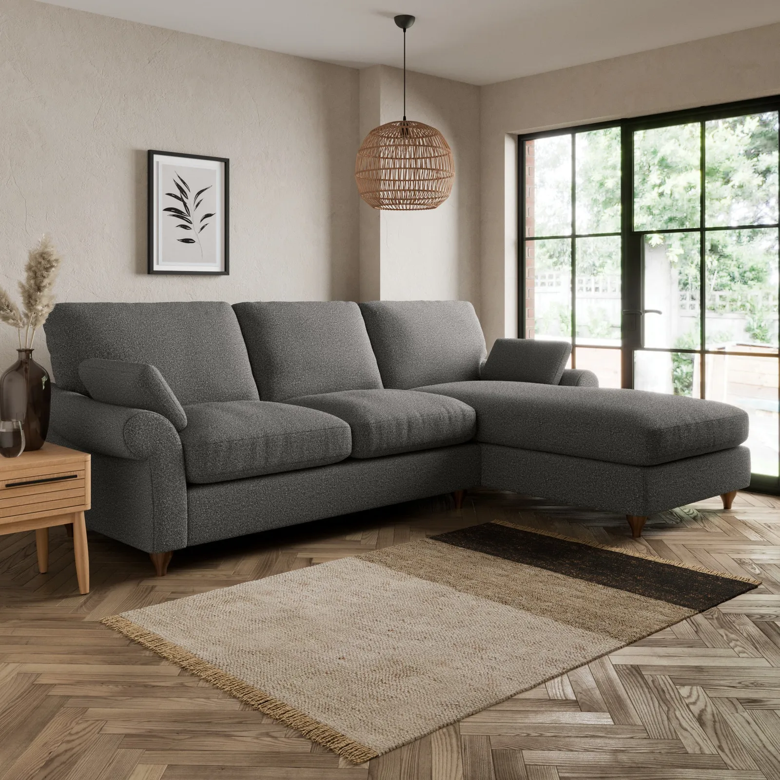 Salisbury Cosy Marl Right Hand Corner Sofa Cosy Marl Granite
