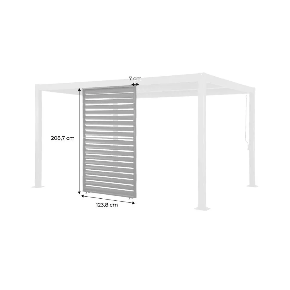 sweeek Louver panel 130cm for Palace pergola in Dark Grey 5