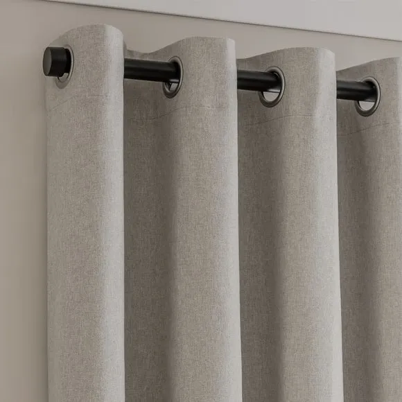 Luna Brushed Eyelet Curtains (Blackout Available)