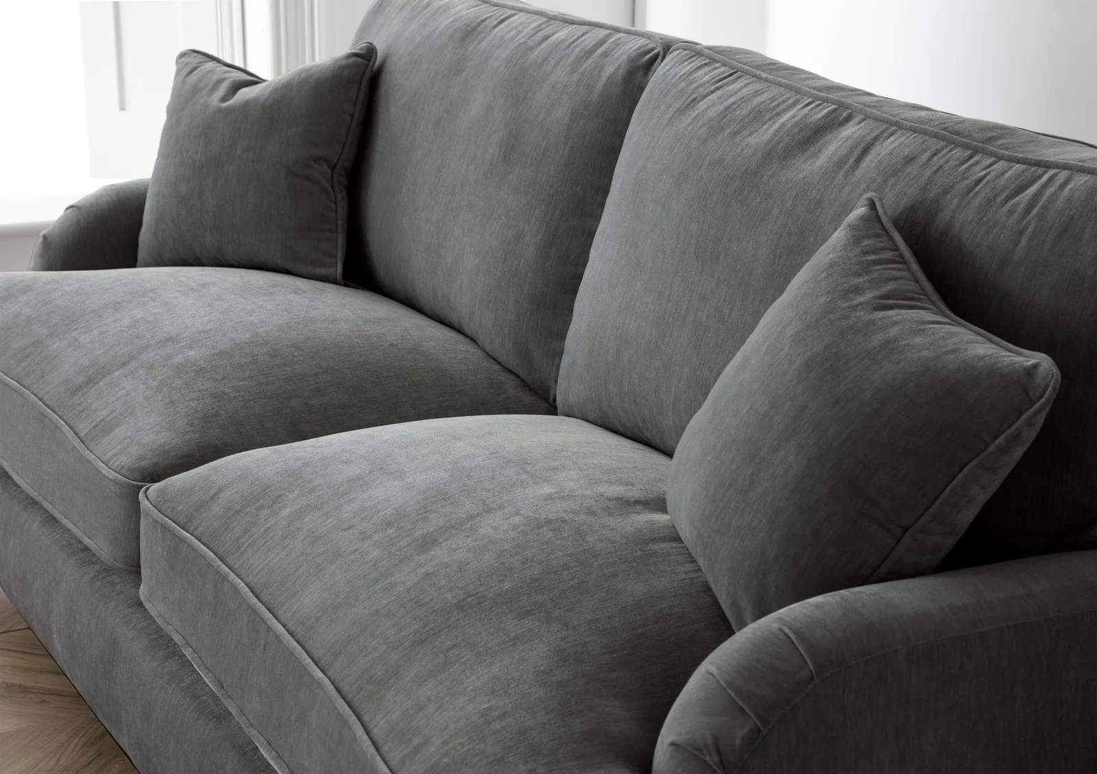 The Great Sofa Company Orla 2 Seater Sofa Manhattan Ice in Charcoal 2