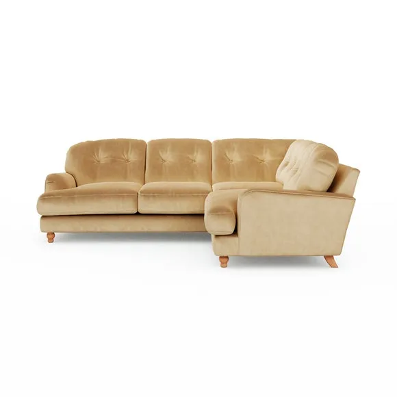 Martha Vintage Velvet Full Corner Sofa 6