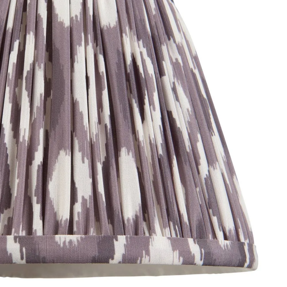 Netlighting Carnaby Green Wall Light Grey Fabric Ikat Shade 20cm B22 6