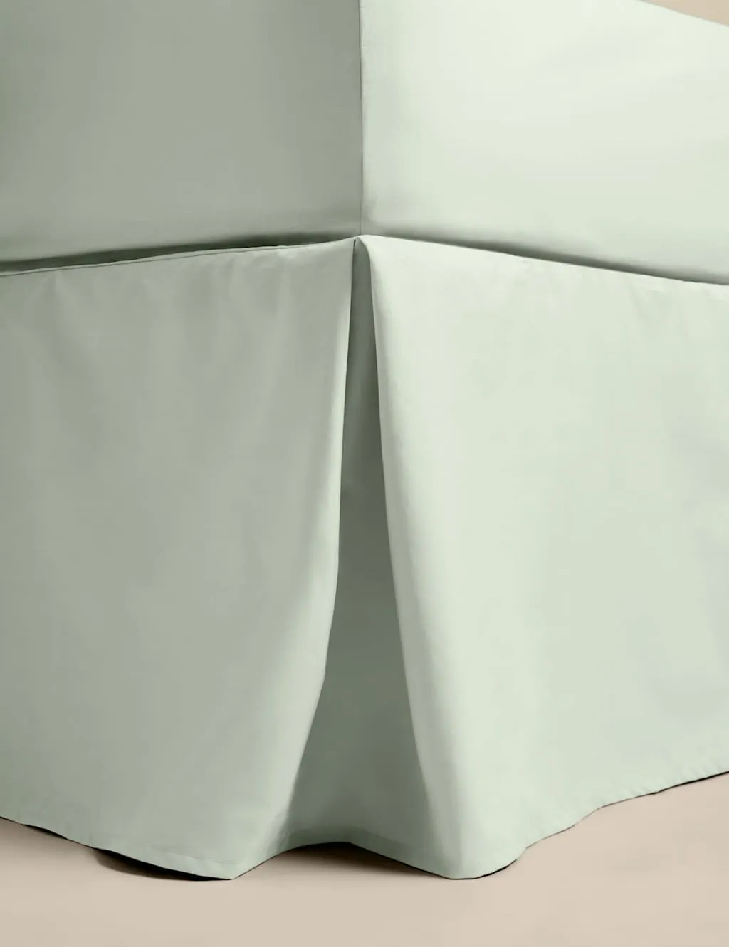M&S Egyptian Cotton 230 Thread Count Crisp Valance Sage