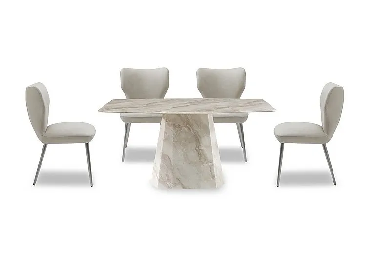 Elegante Dining Table and 4 Chairs - 150-cm