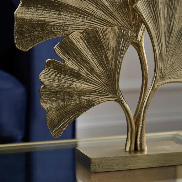 Gingko Metal Leaf Ornament 2