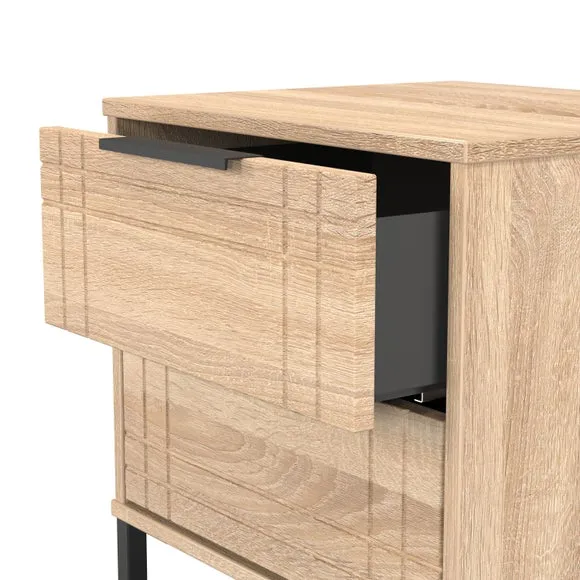 Darlton 2 Drawer Bedside Table 6