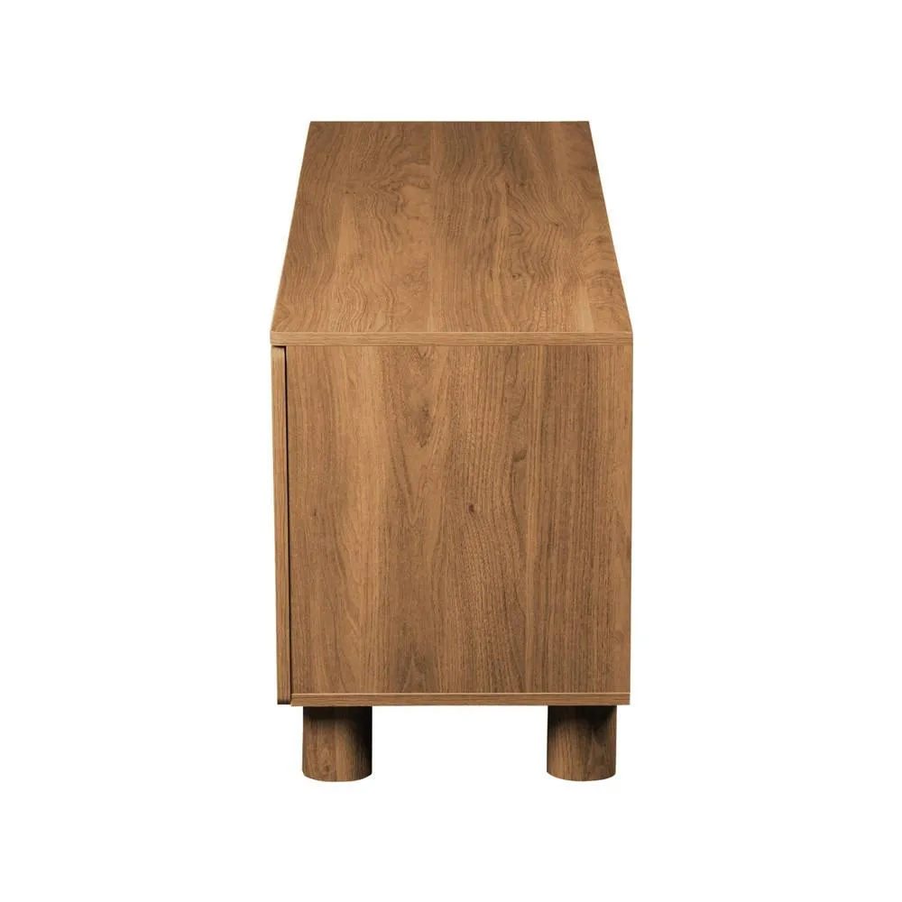 sweeek TV Stand 140cm 3 doors wood decor in Brown 6
