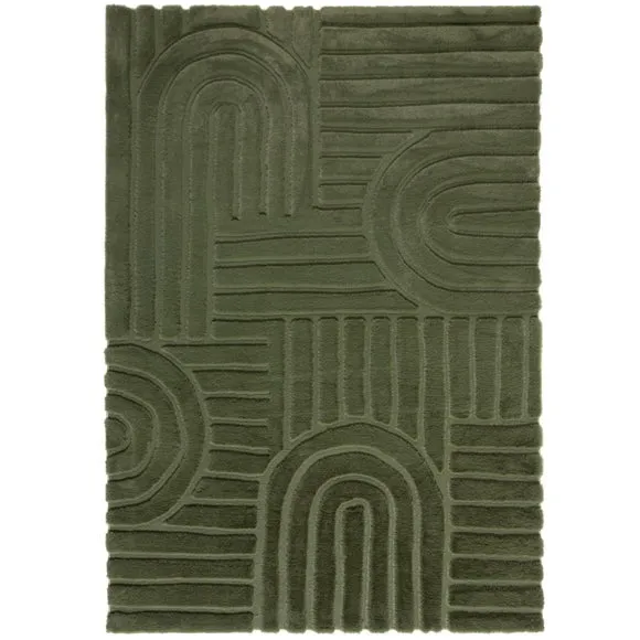 Supersoft Lush Geometric Faux Fur Arch Rug 5