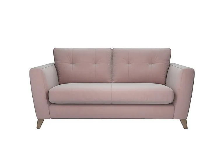 Hermione 2.5 Seater Fabric Sofa - Cotton Candy
