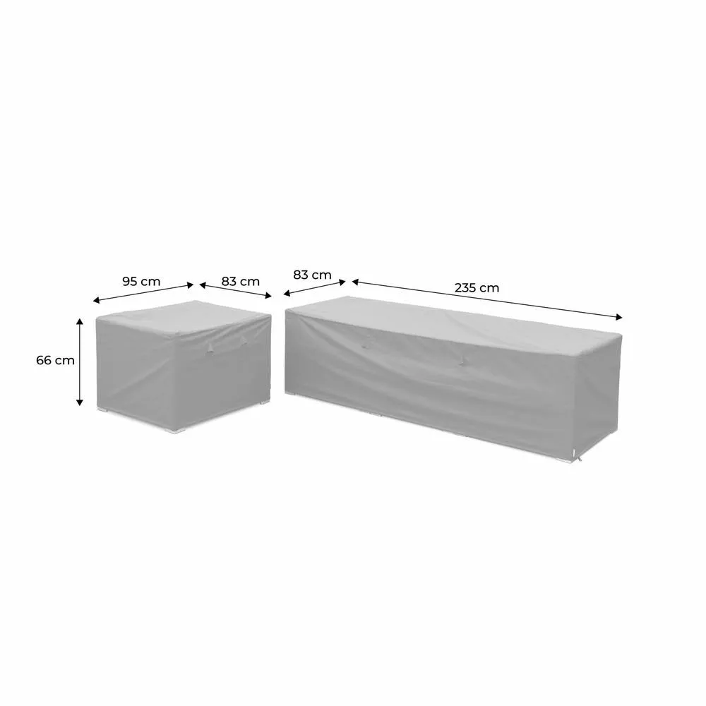 sweeek Protective covers for Caligari & Vinci garden sofa sets in Dark Grey 5