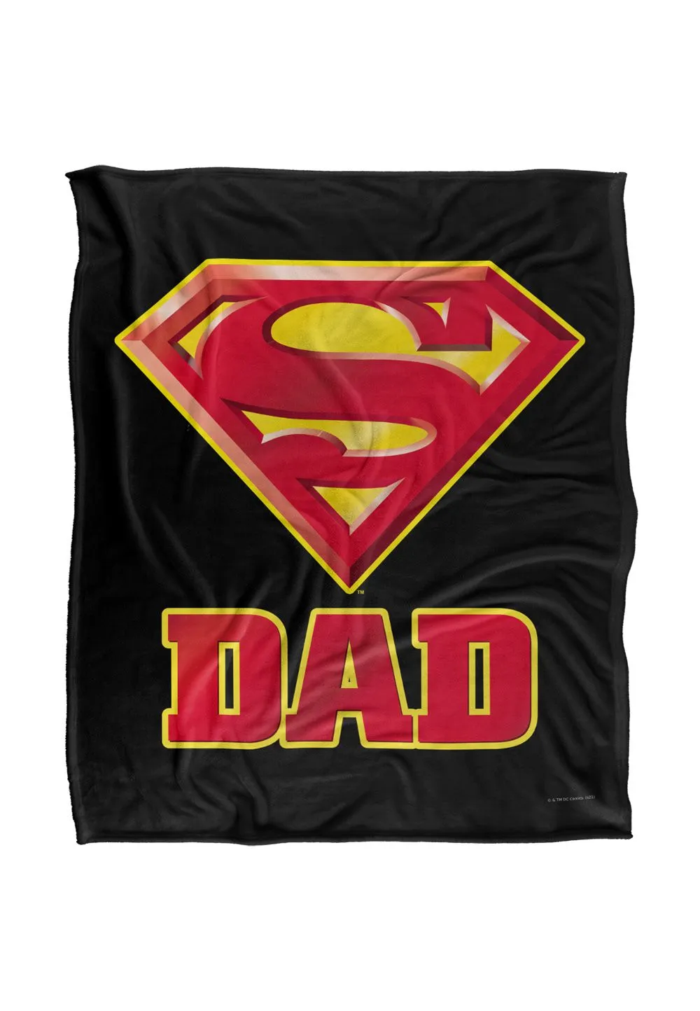 Superman Super Dad Silky Touch Super Soft Throw Blanket 152 X 127 cm in White