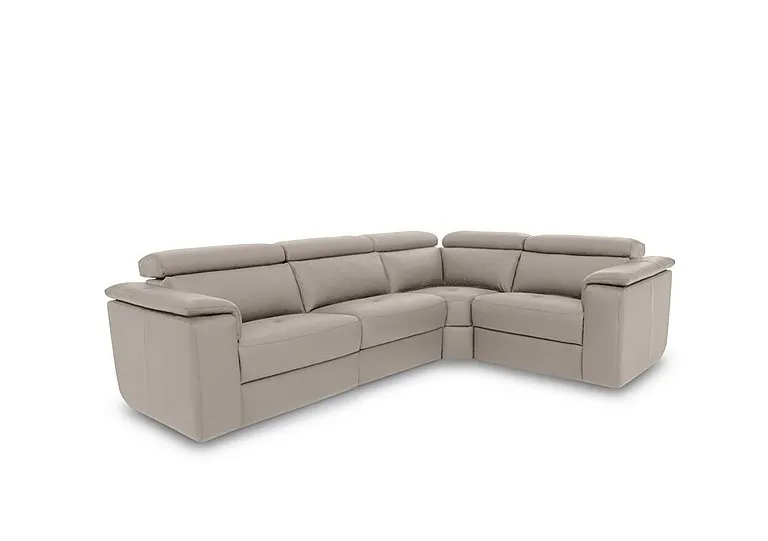 Canto Small Leather Corner Sofa