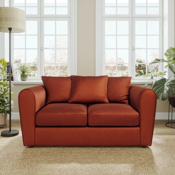 Blake Curved Arm Opulent Velvet 2 Seater Sofa 1