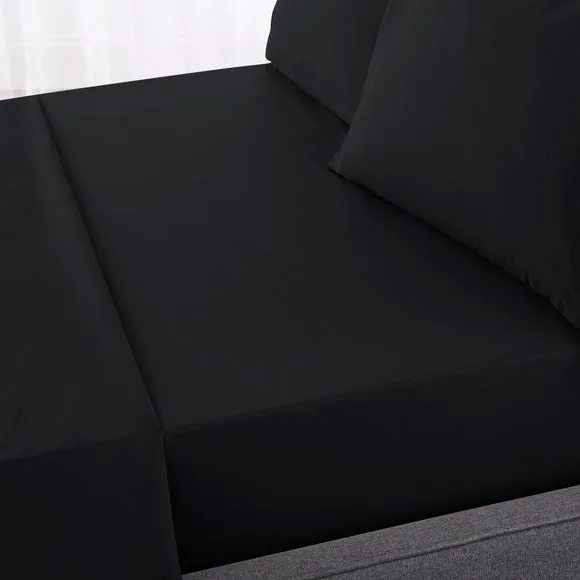 Hotel 230 Thread Count Percale 100% Cotton Fitted Sheet 1